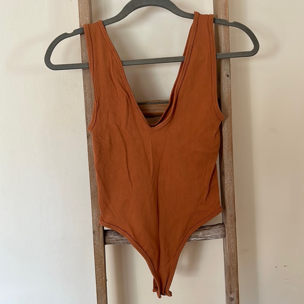 Deep v-neck bodysuit